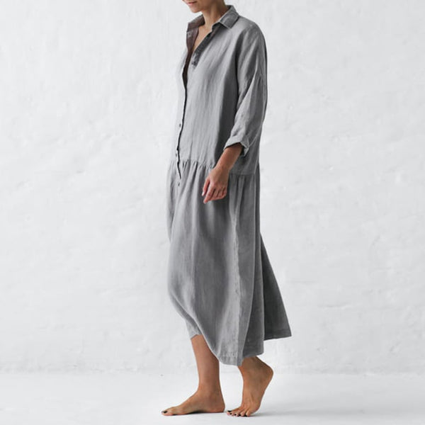 Linen Dress Oversized Maxi Dress